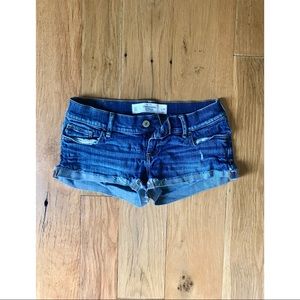 Abercrombie and Fitch Low-Rise Distressed Shorts